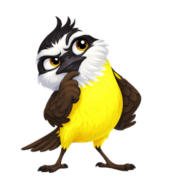 Mascote pensativo